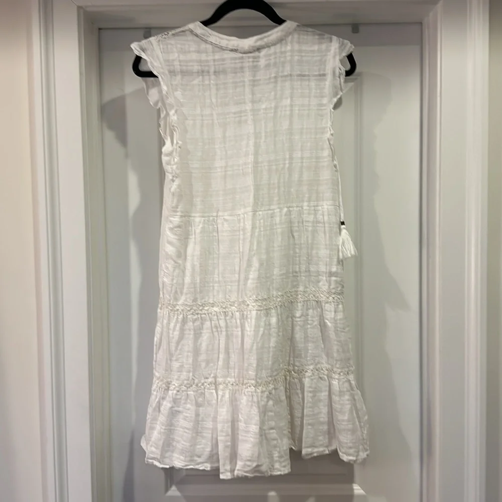 Knox Rose Flutter Sleeve MIDI Dress White M - Picture 7 of 9